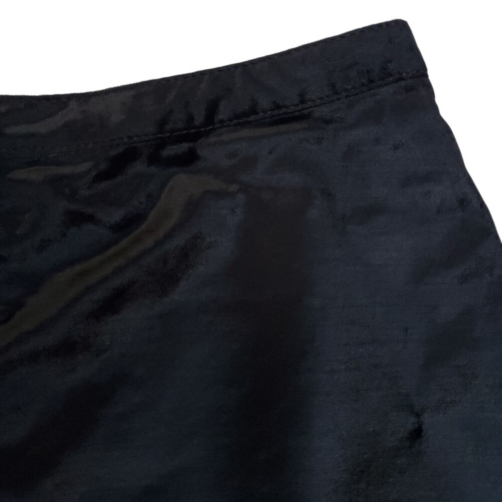 Free People Funkytown Black Velvet A line Mini Skirt Zip Front Sz 12 NWT - Picture 5 of 16